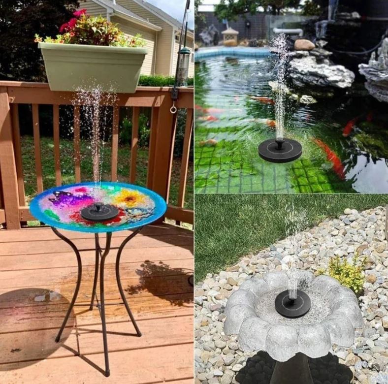 Fuente Solar de Agua para Jardín – Energía Solar para Decoración Ecológica y Funcional