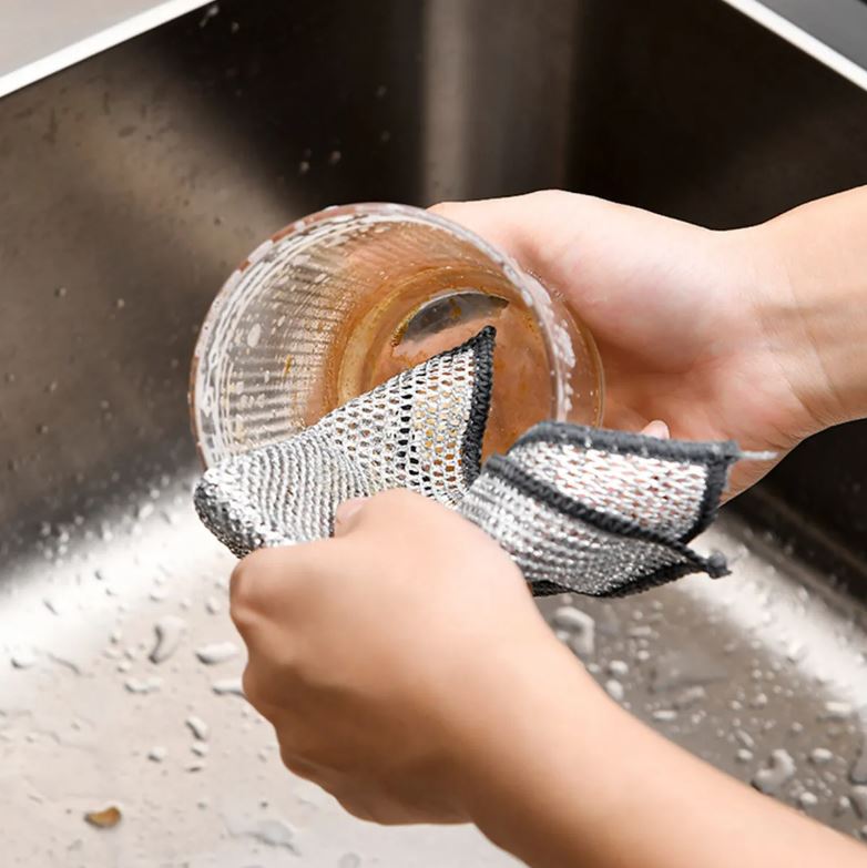 5 Paños de Seda Plateada de Alta Resistencia para Limpieza Impecable