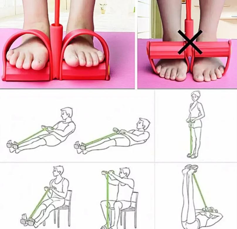 Cuerda Elastica de Entrenamiento Portátil para Ejercicio Completo