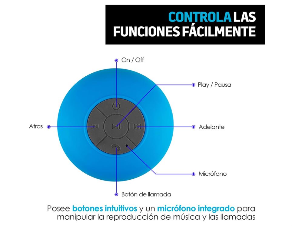 Bocina Bluetooth Resistente al Agua - Tu Música Siempre Contigo