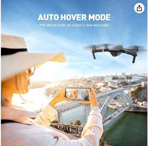 Juguete drone 4K mini con cámara HD, captura video aéreo de alta calidad.