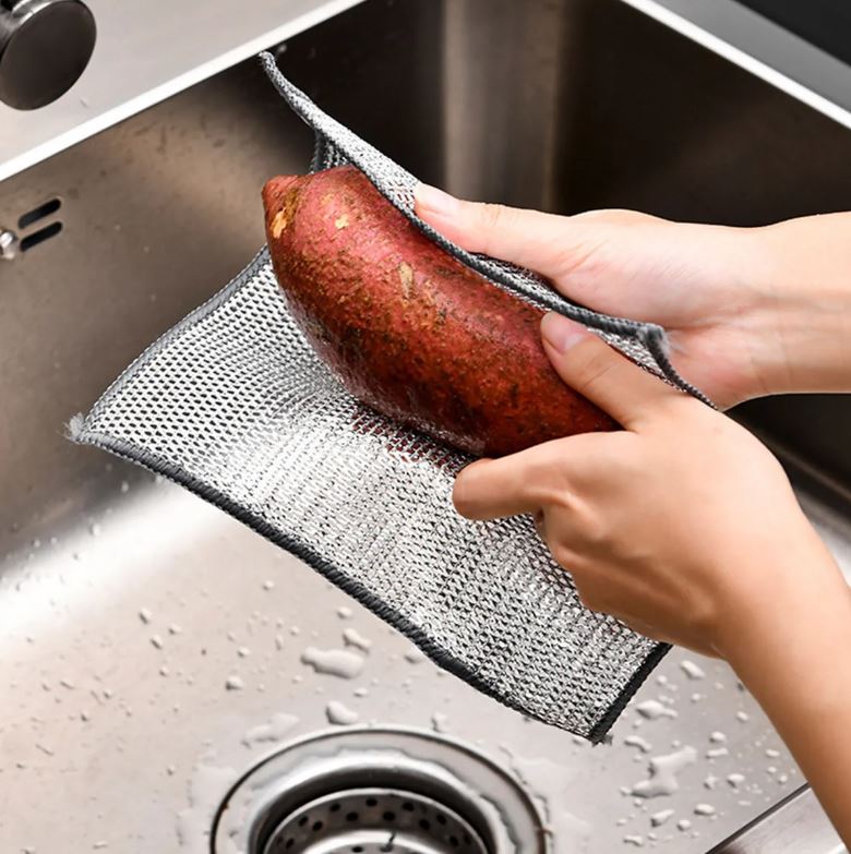 5 Paños de Seda Plateada de Alta Resistencia para Limpieza Impecable