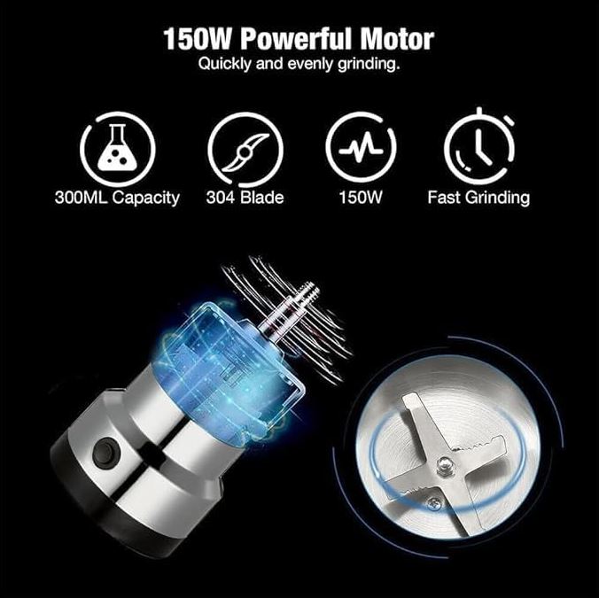 Molinillo Eléctrico para Café y Especias - Molino de Granos y Nueces