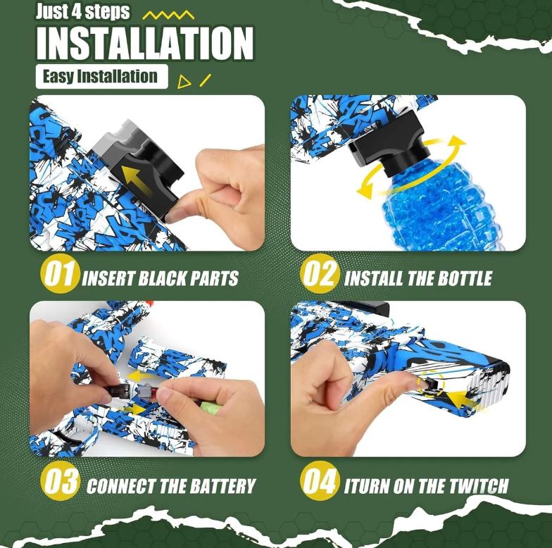 Pistola de Hidrogel Eléctrica – Alta Velocidad y Diversión Sin Fin