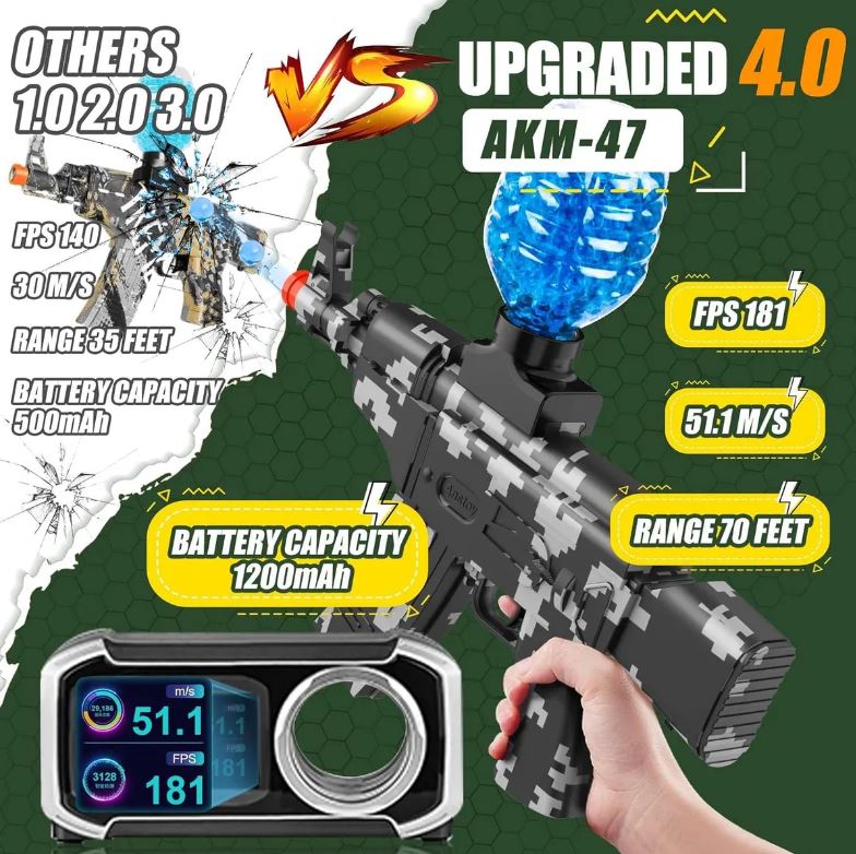 Pistola de Hidrogel Eléctrica – Alta Velocidad y Diversión Sin Fin