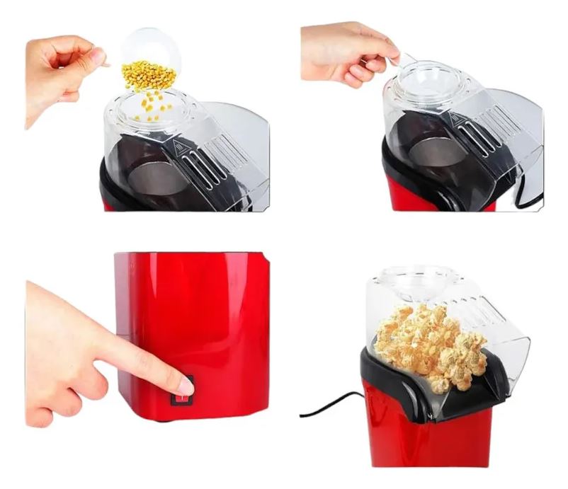Máquina para Hacer Palomitas Saludables, Rápidas y Sin Mantequilla
