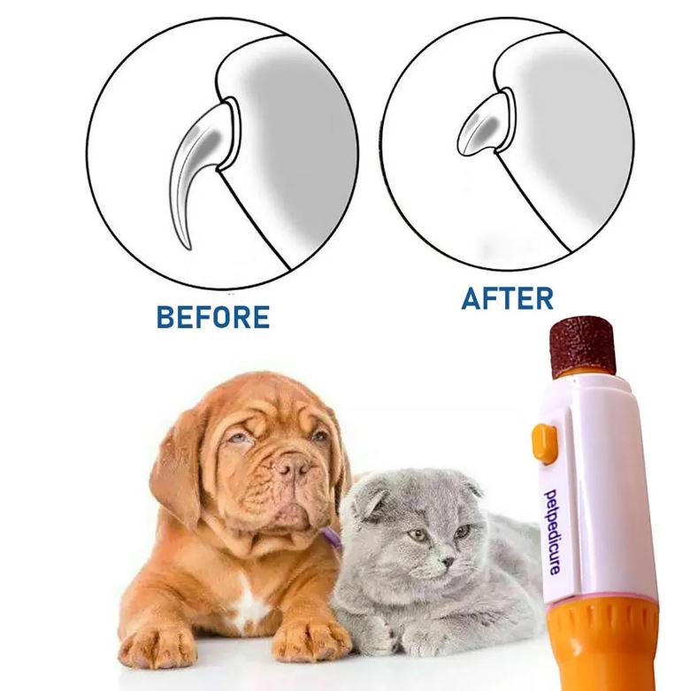 Kit 2x1: Lima eléctrica y cortauñas para un arreglo de uñas completo de mascotas.