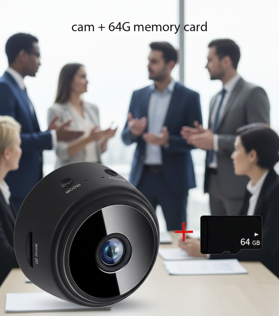 Kit mini cámara HD WiFi, visión remota y sistema de detección de movimiento.