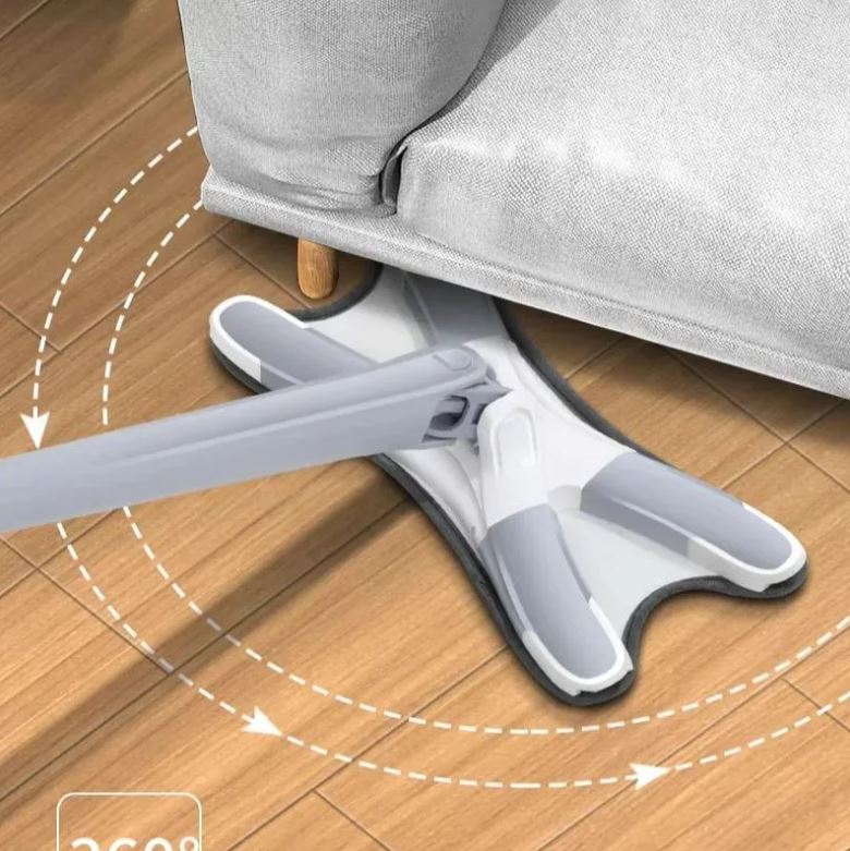 Kit de trapeador de microfibra 2 en 1, con mopa para pisos secos y mojados.