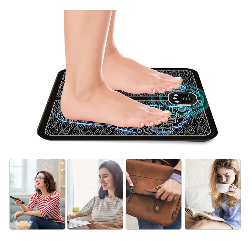 Tapete Masajeador para Pies y Circulación con Estimulación Muscular Eléctrica