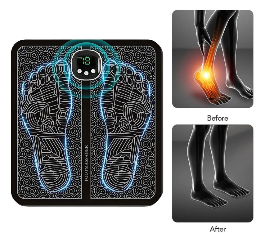 Tapete Masajeador para Pies y Circulación con Estimulación Muscular Eléctrica