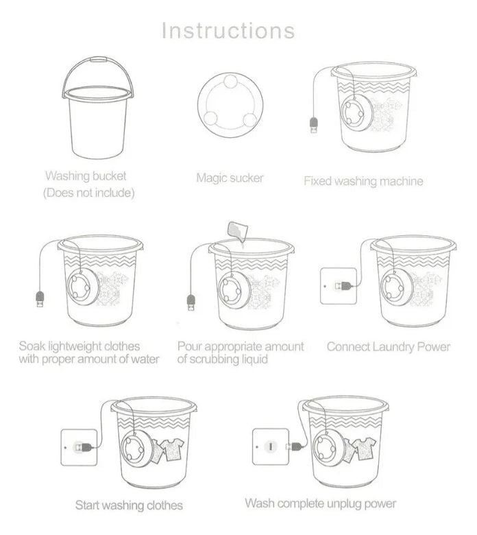 Lavadora ultrasónica portátil con carga USB, excelente para ropa interior y prendas delicadas.