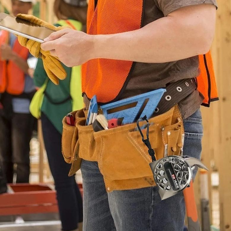 Metro de acero inoxidable para uso industrial, resistente al desgaste.