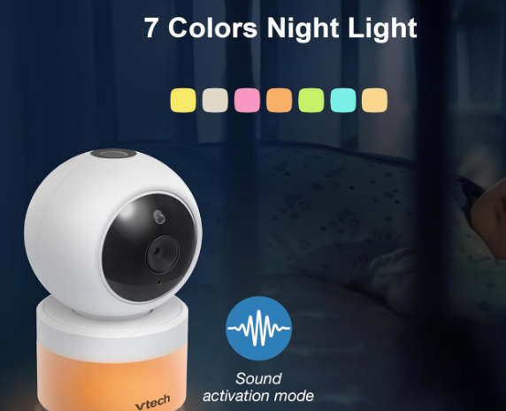 Monitor para niño Vtech con transmisión de audio y video sin interferencias.