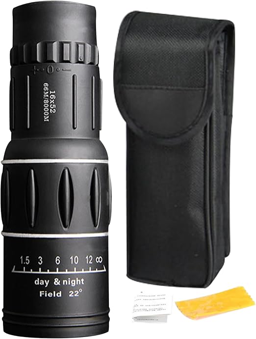 Monocular ultraligero 300g 16x para viajes y campismo, es impermeable.