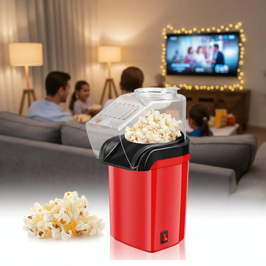 Palomitas rápidas y saludables con aire caliente, sin necesidad de aceite.