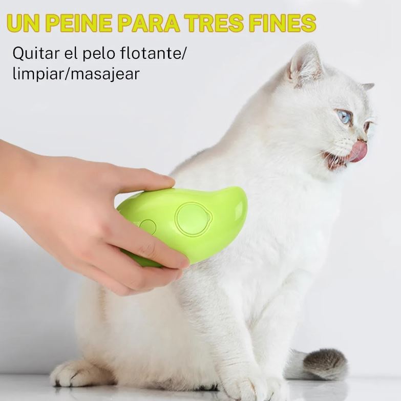 Peine eléctrico a vapor para pelo corto, ayuda en la eliminación de nudos.