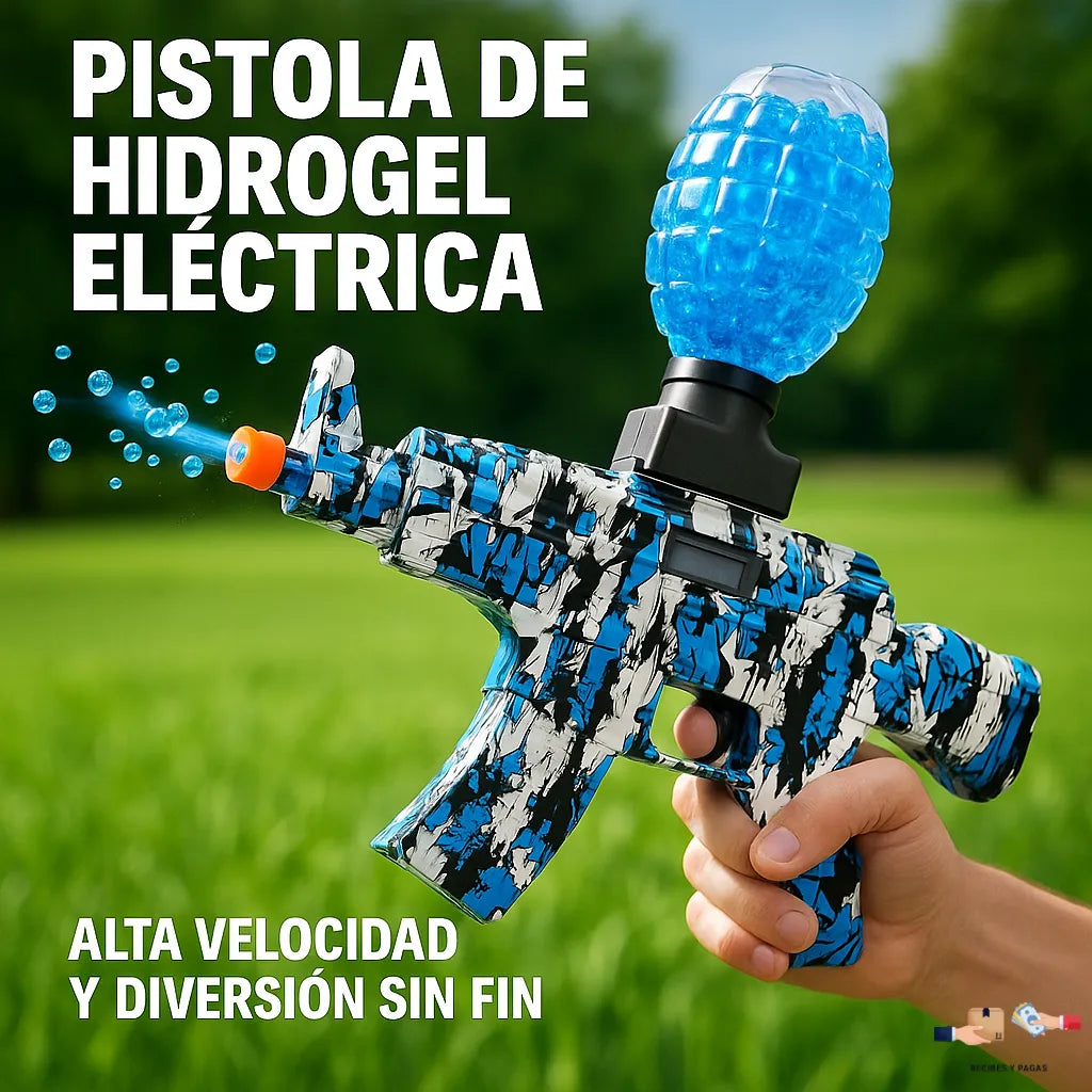 Pistola de hidrogel eléctrica, alta velocidad para diversión sin fin.