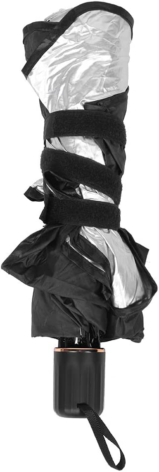 Protector solar de auto con martillo de seguridad, para parabrisas, diseño portátil.