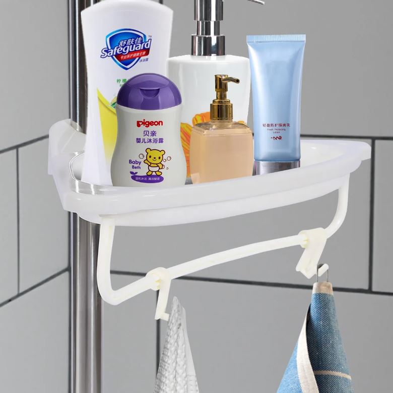 Repisa telescópica ClariBath para baño, con altura personalizable a tu espacio.