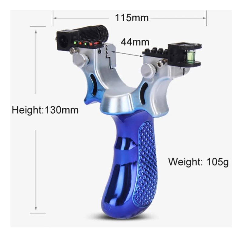 Resortera deportiva profesional con mira láser, para caza al exterior.