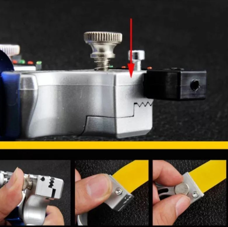 Resortera con mira láser para competición, empuñadura cómoda para caza.