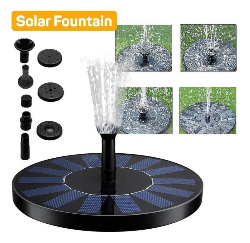 Fuente Solar de Agua para Jardín – Energía Solar para Decoración Ecológica y Funcional