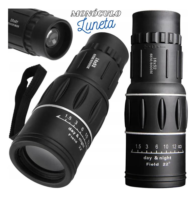 Telescopio Monocular 16x52 Compacto – Observa el Mundo con Claridad y Comodidad