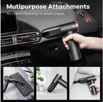 Mini Aspiradora de Mano Recargable USB para Coche, Hogar y Oficina