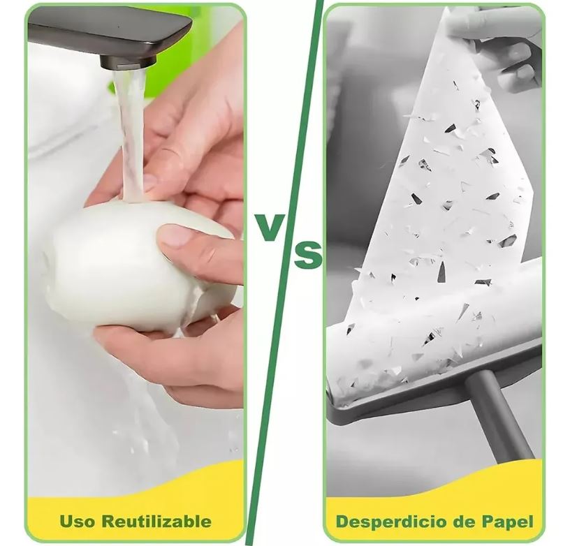 Rodillo quita pelos y pelusa de mascotas, eficaz y no requiere batería.