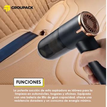 Mini Aspiradora de Mano Recargable USB para Coche, Hogar y Oficina