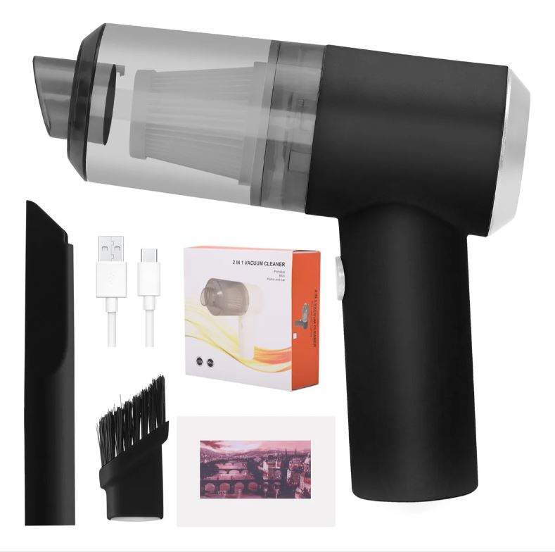 Sopladora portátil 3 en 1 para limpieza de teclados, cámaras y rejillas.