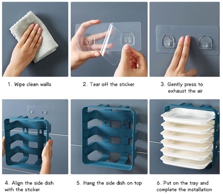 Soporte de 6 niveles ideal para latas de bebidas o alimentos en la despensa o refrigerador.