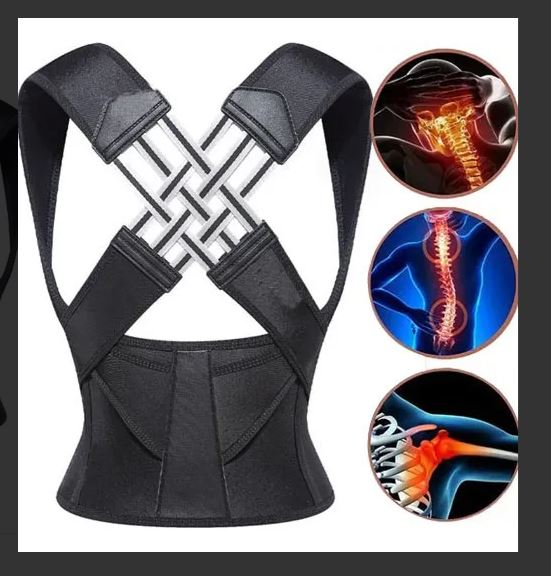 Soporte de espalda para postura natural, ergonómico para trabajo y estudio.