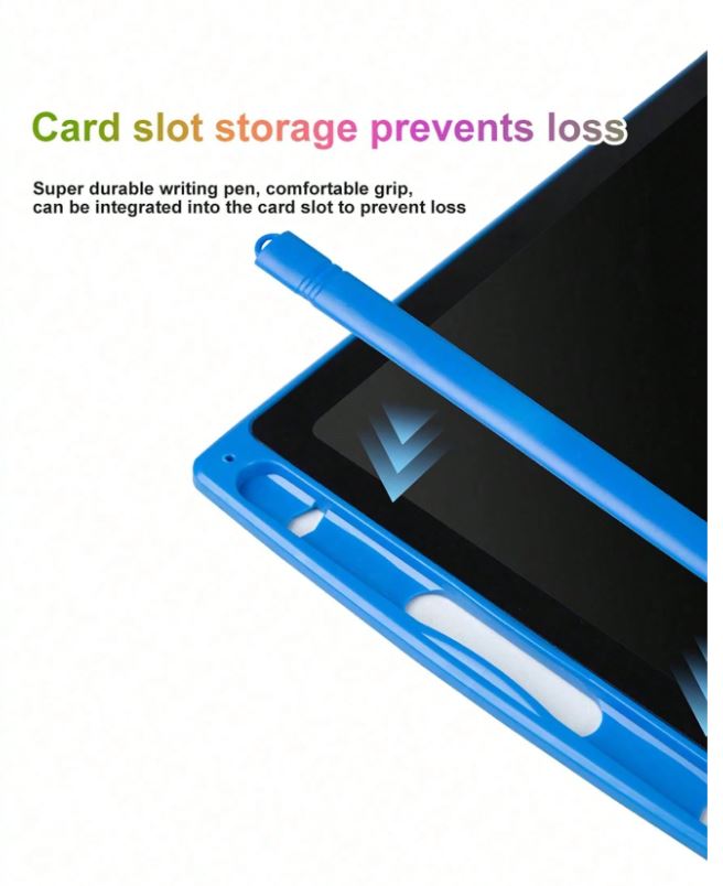 Tablet de dibujo LCD para niños 8.5", pizarra reutilizable para llevar de viaje.