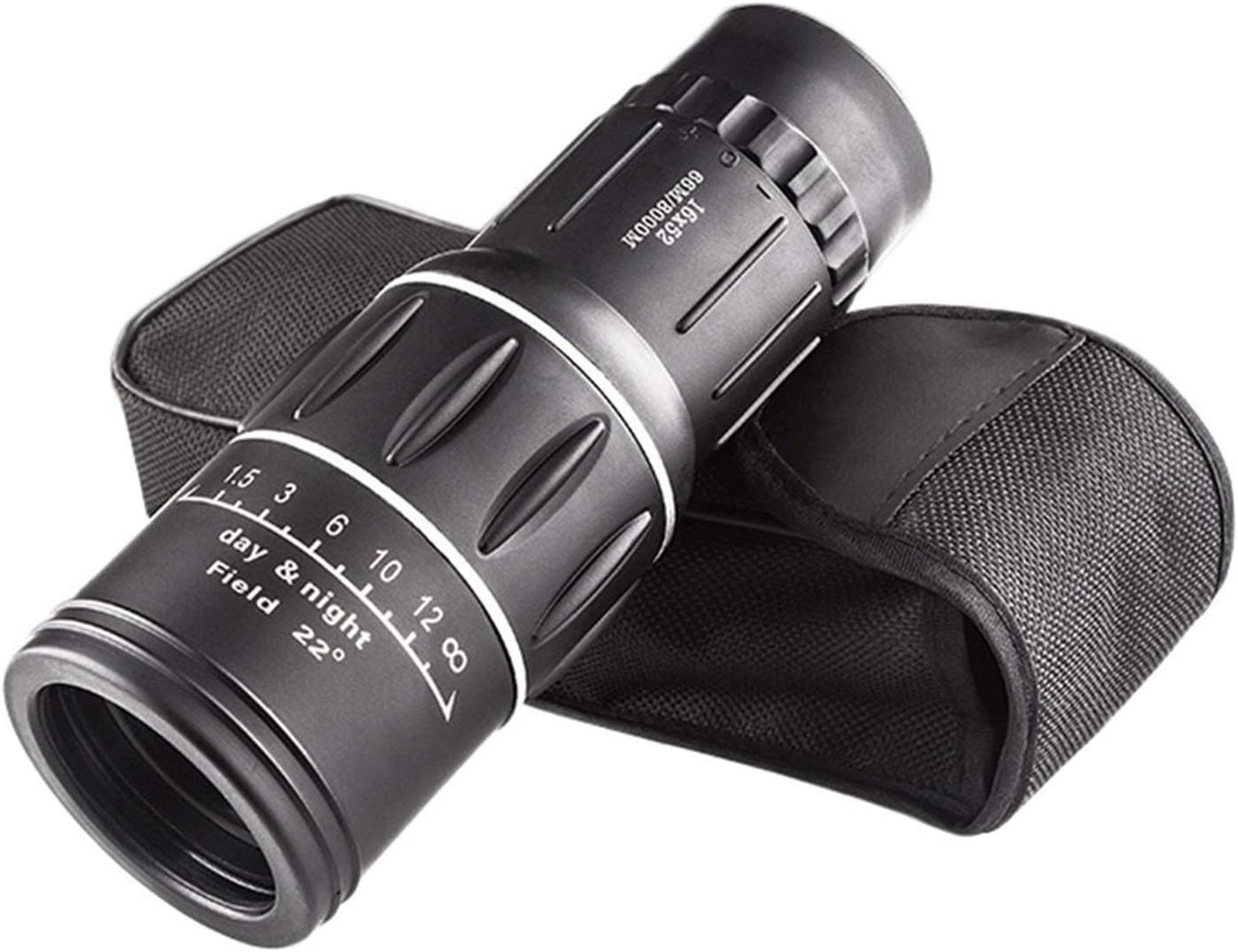 Telescopio 16x compacto 300g monocular, con zoom ajustable.