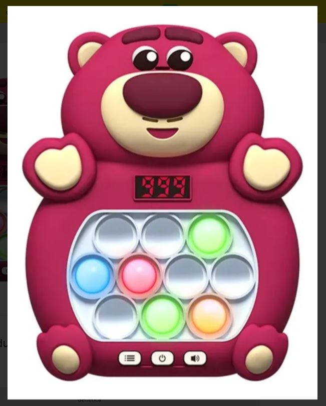 Juguete Pop It Electrónico Lotso  – Perfecto para Aliviar Estrés y Ansiedad