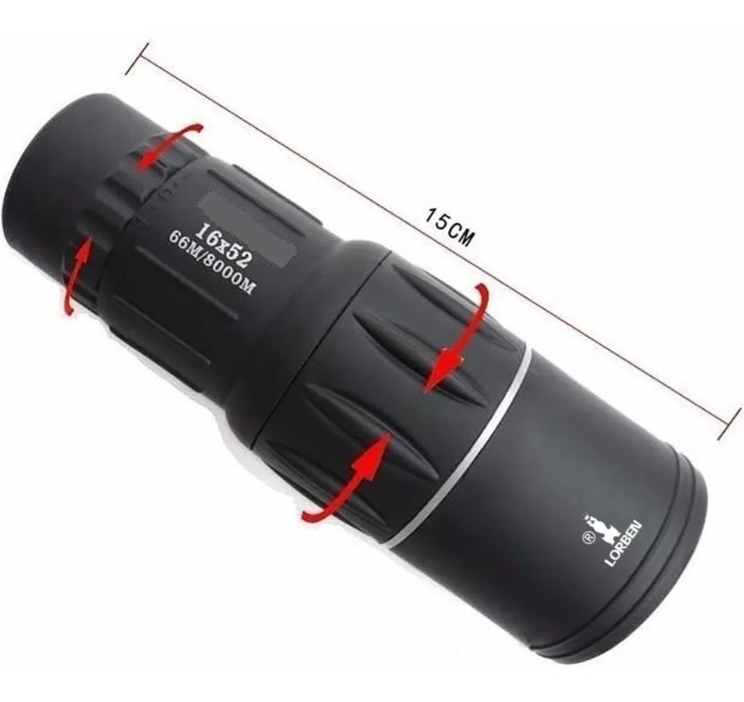 Telescopio Monocular 16x52 Compacto – Observa el Mundo con Claridad y Comodidad