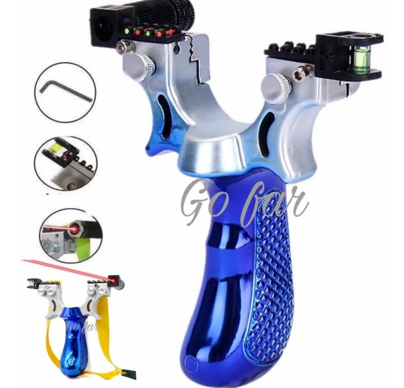 Resortera Profesional con Mira Láser – Precisión y Potencia para Caza y Competencias