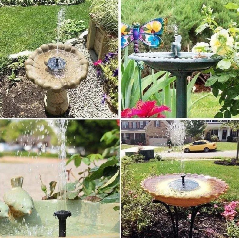 Fuente Solar de Agua para Jardín – Energía Solar para Decoración Ecológica y Funcional