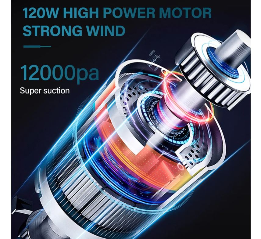 Aspiradora Portátil 3 en 1 – Aspira, y Sopla en Segundos