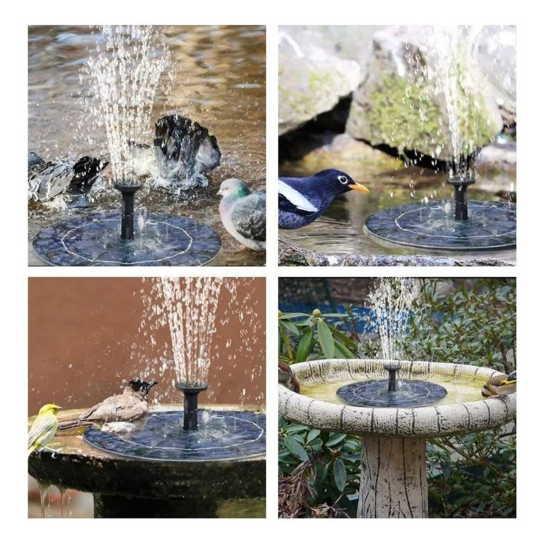 Fuente Solar de Agua para Jardín – Energía Solar para Decoración Ecológica y Funcional