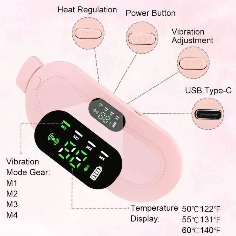 Cinturón de Estimulación TENS para Alivio Menstrual Inmediato