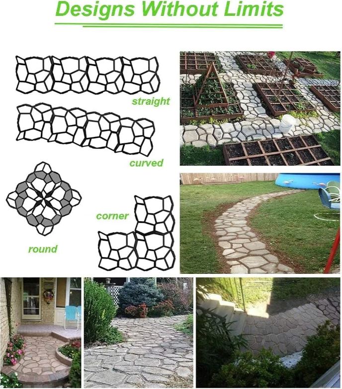 Molde Reutilizable para Caminos y Pisos – Diseño Profesional al Instante