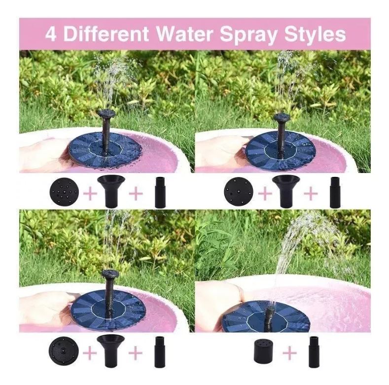 Fuente Solar de Agua para Jardín – Energía Solar para Decoración Ecológica y Funcional