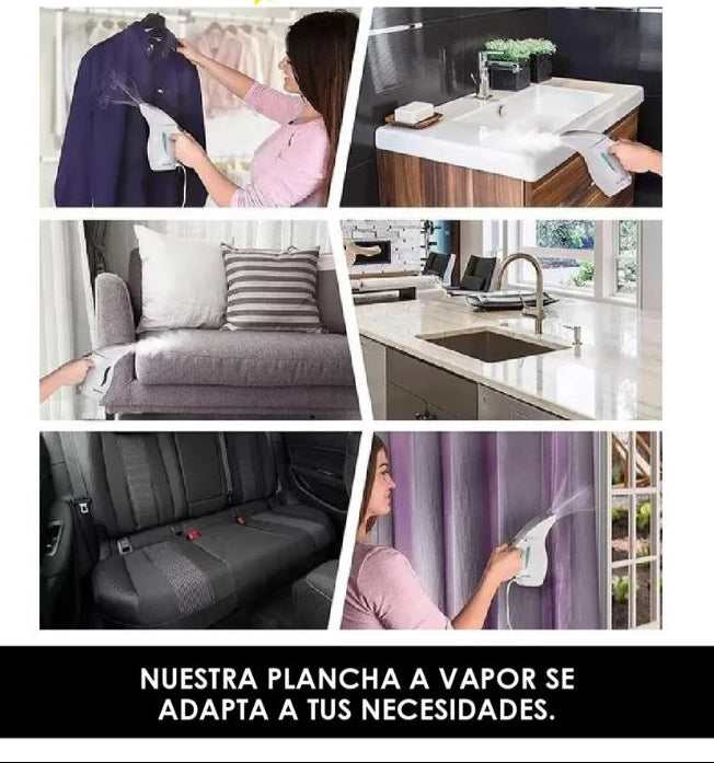 Vaporizador de ropa para viaje, plancha vertical ligero y de diseño compacto.