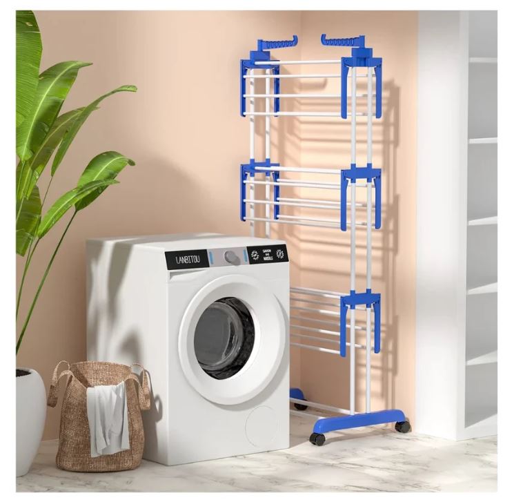 Tendedero de Ropa Plegable con 4 Niveles