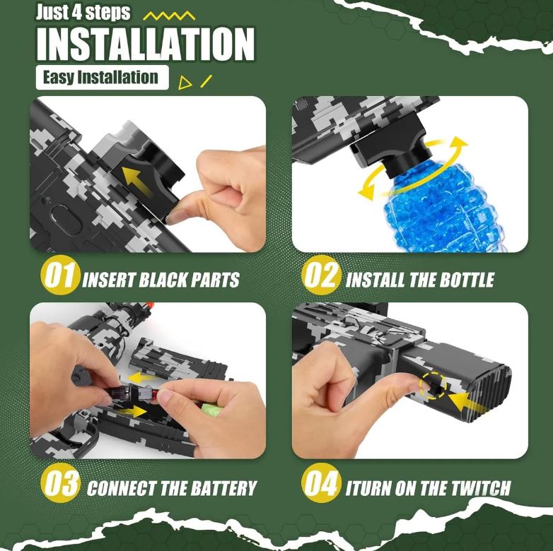 Pistola de Hidrogel Eléctrica – Alta Velocidad y Diversión Sin Fin